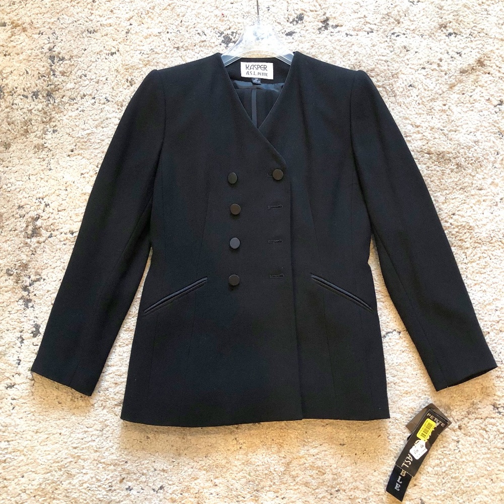 Kasper for A.S.L. Black 3pc Suit NWT